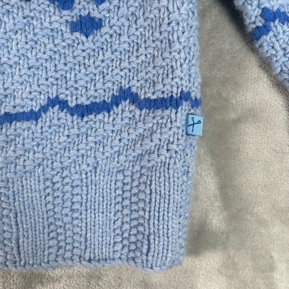 Marc ecko lambswool fair isle cable knit sweater - Picture 3 of 8